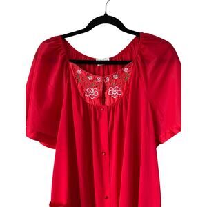 Vintage Kelly Reed Red Nightgown